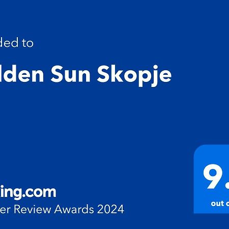 Golden Sun Skopje Apartment Ngoại thất bức ảnh